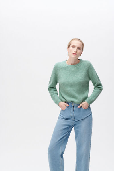 Pull miranda vert clair femme