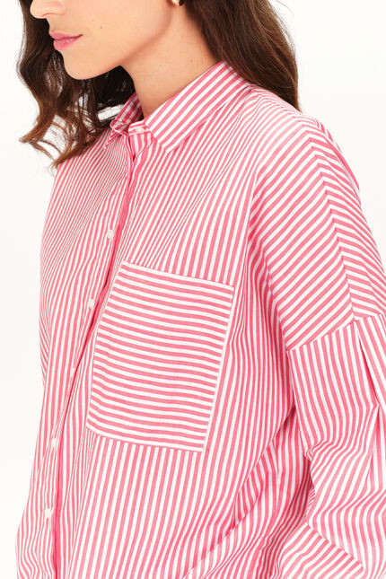Chemise claudine rouge clair femme