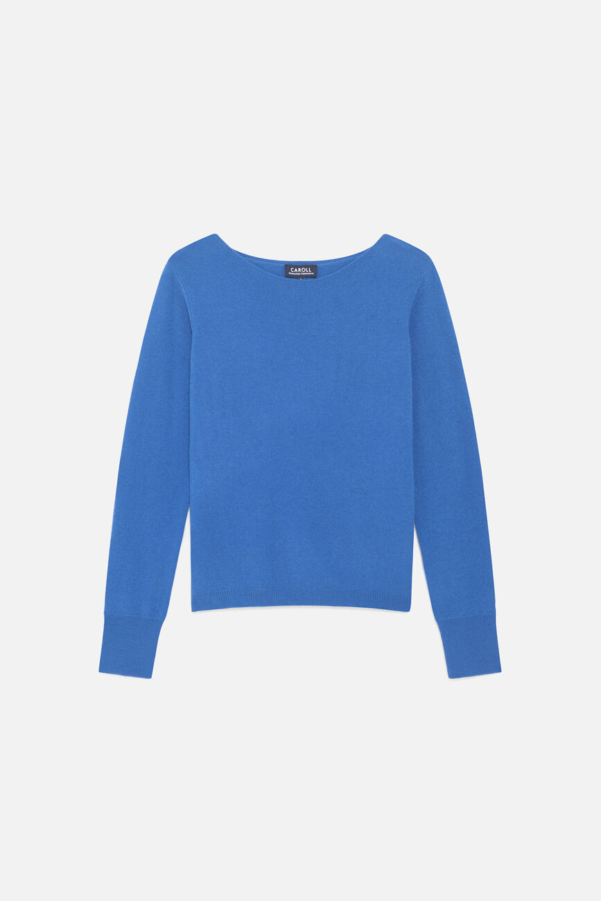 Mzoan 100% cashmere sweater royal blue woman