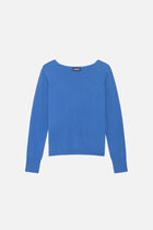 Mzoan 100% cashmere sweater royal blue woman