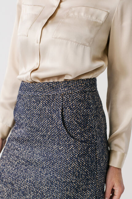 Rok Apoline marineblauw vrouw