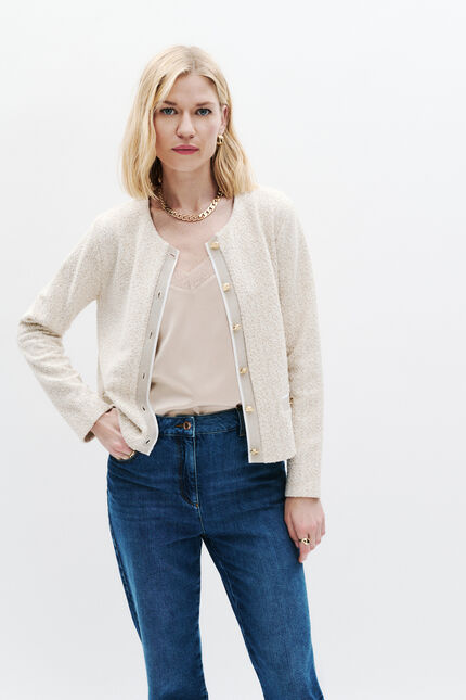 T-shirt Tweedy creme femme
