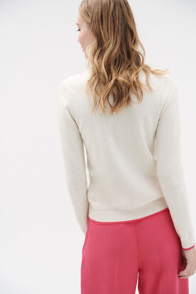 pull margaux 100% laine ivoire femme