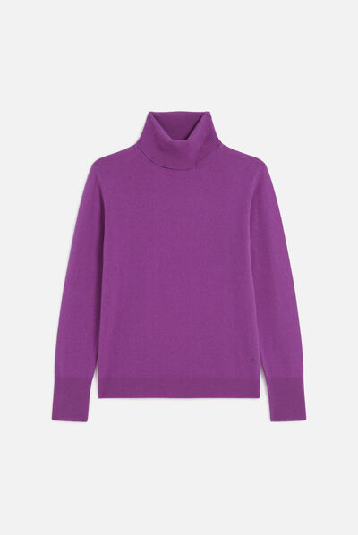 pull dylan b 100% cachemire parme femme