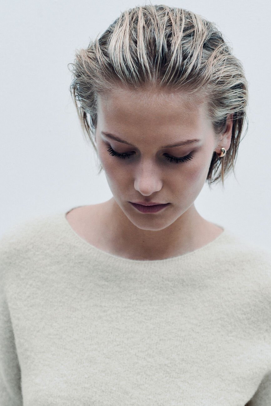 Pull Beverly made in Italy ivoire femme