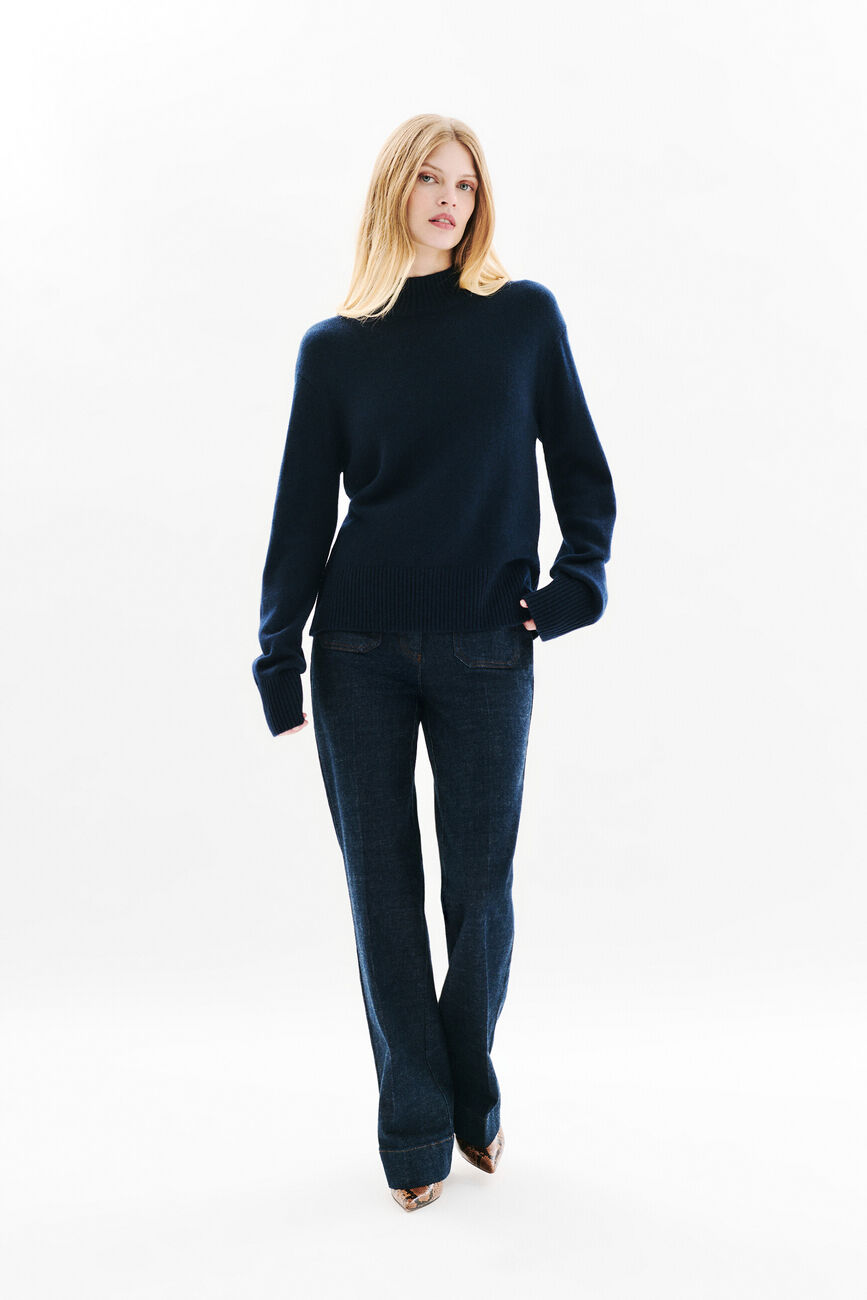 Mcamelia sweater navy blue woman