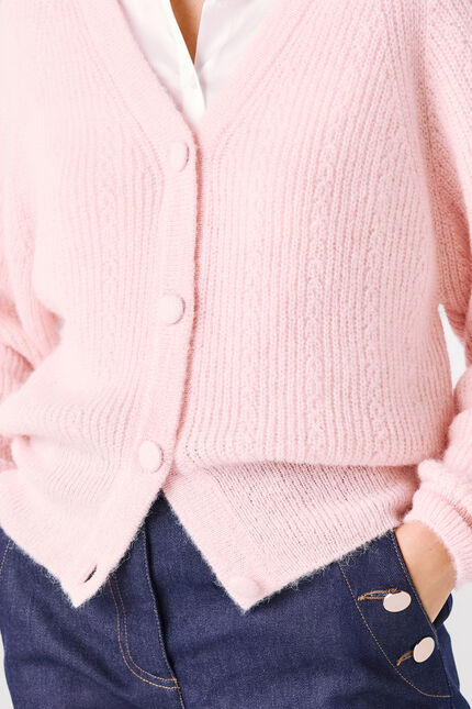 Mlamar Made in Italy gilet pastelroze vrouw