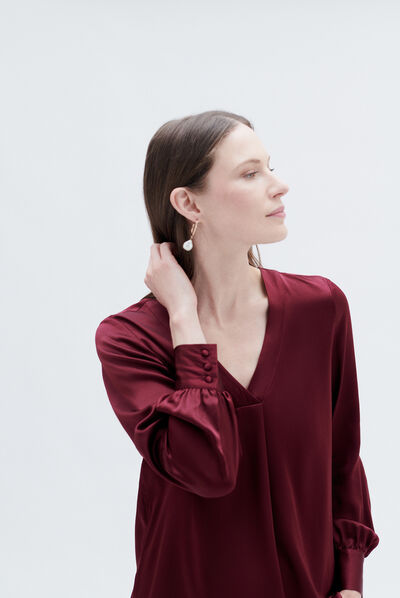 Blouse cmilana2 bordeaux femme