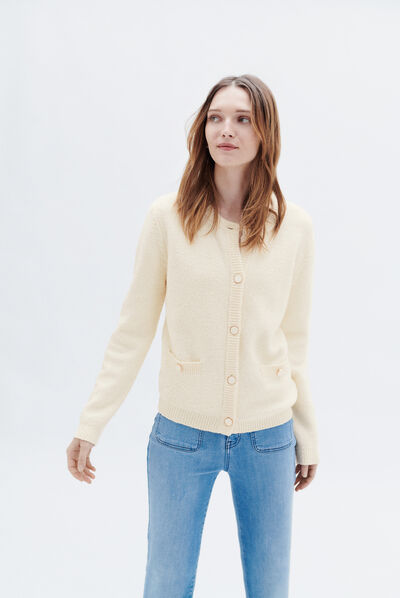 Veste maeva ecru femme