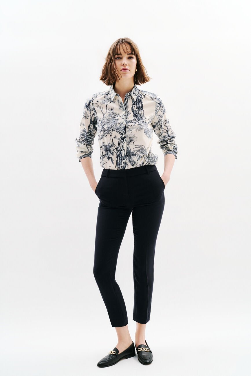 Cjess overhemd marineblauw vrouw