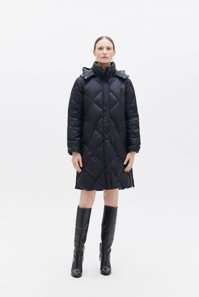 Doudoune gavone bleu marine femme