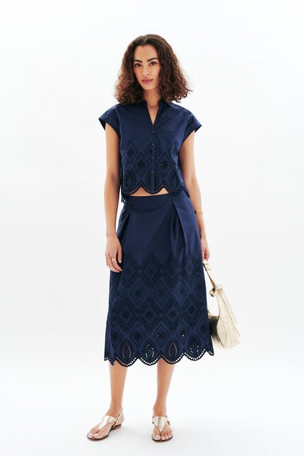marineblauw vrouw