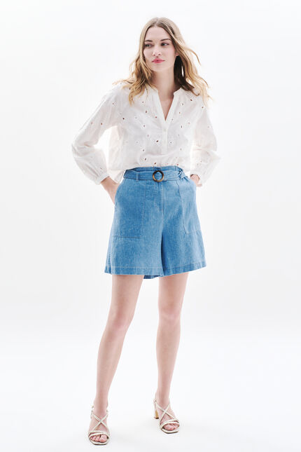 Blouse Clexie creme femme