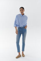 Pims trousers baby blue denim woman
