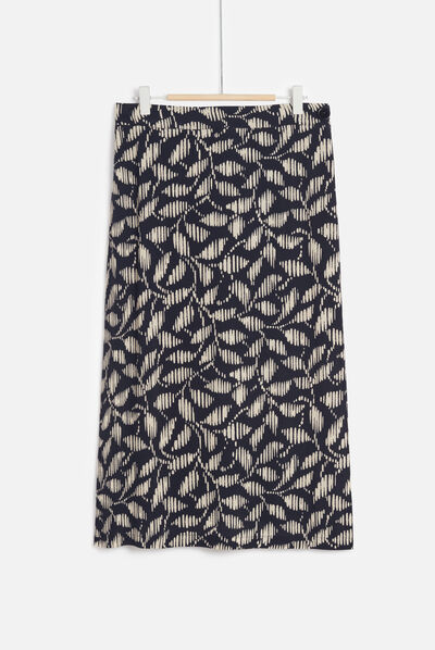 Jupe gina bicolore noir femme