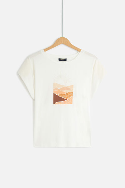 t-shirt erica avorio donna