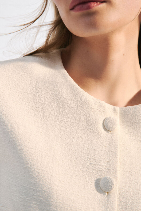 Chemisier Cmilly ecru femme
