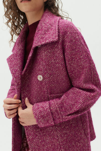 manteau elio prune femme