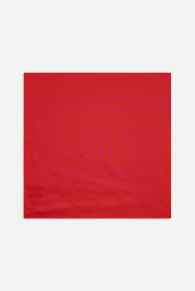 foulard jane en soie rose fushia femme