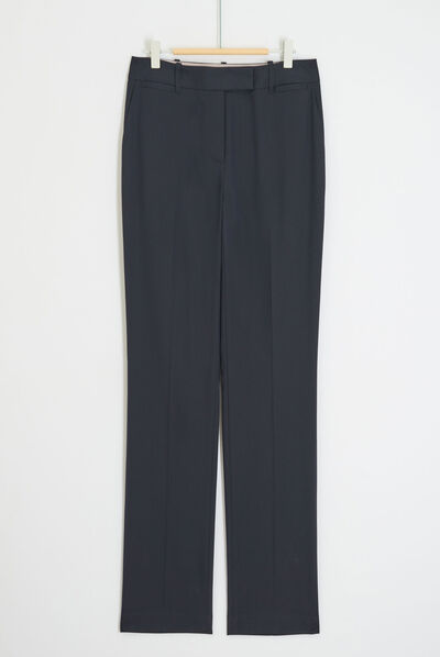 pantalon marius bleu marine femme