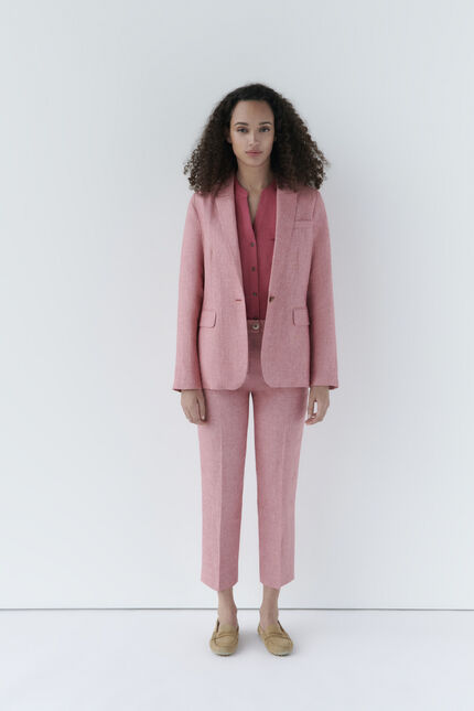 Veste volcan rouge foncé femme