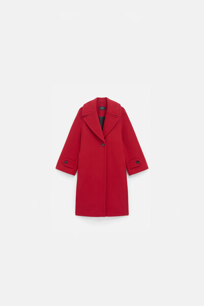 Manteau mrouge rouge femme