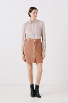 Skirt jacotte camel woman