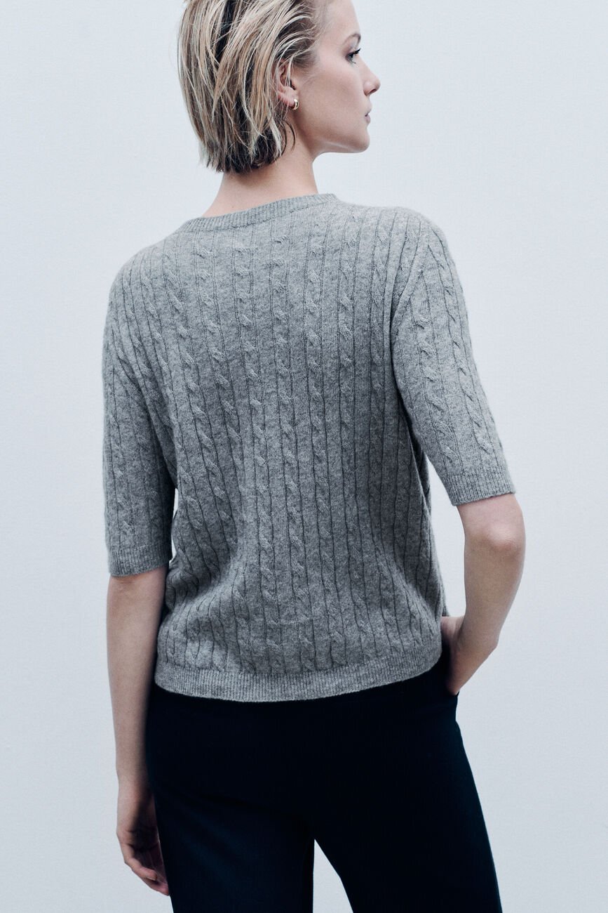 Mtheodore sweater made in Italy grey woman