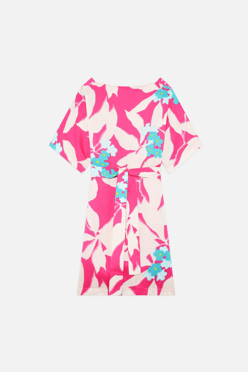 Robe Rscarf rose fushia femme