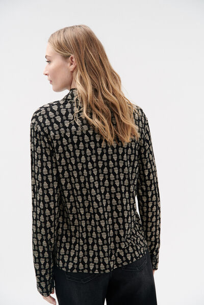 T-shirt alba noir femme