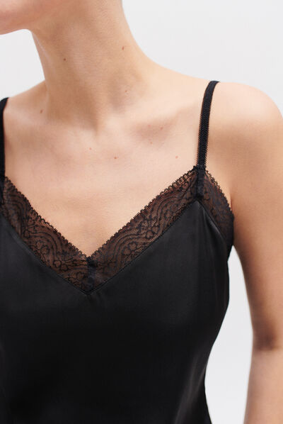 caraco clea noir femme