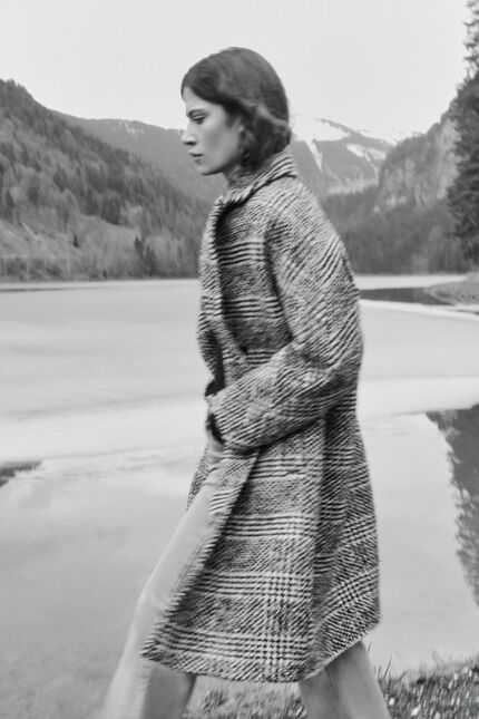 Manteau genie gris fonce femme