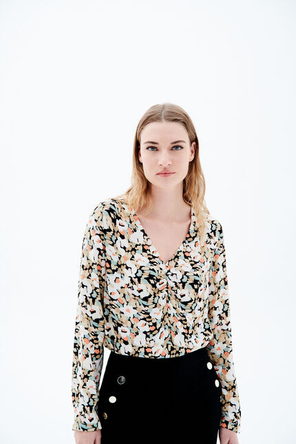Blouse christy beige femme