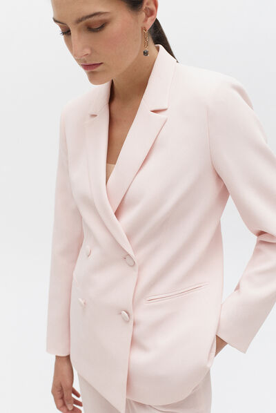 blazer yeleni rose pastel femme