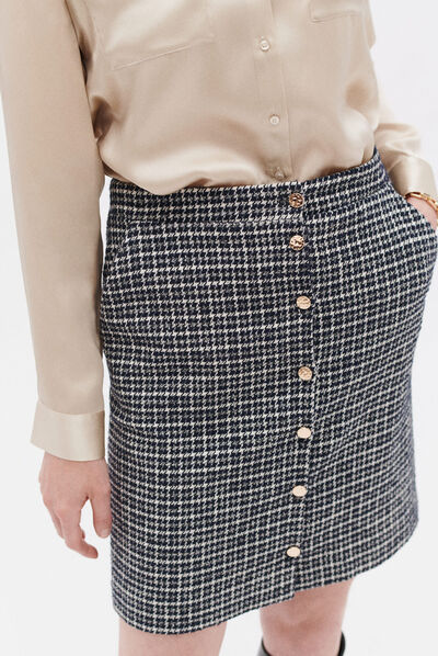 Jupe jenny bleu marine femme