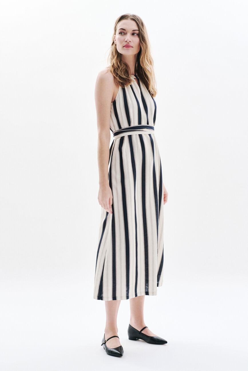 Robe Rstripes noir femme