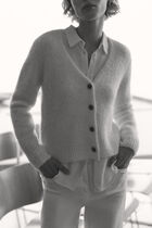 Mdonatella cardigan ecru woman