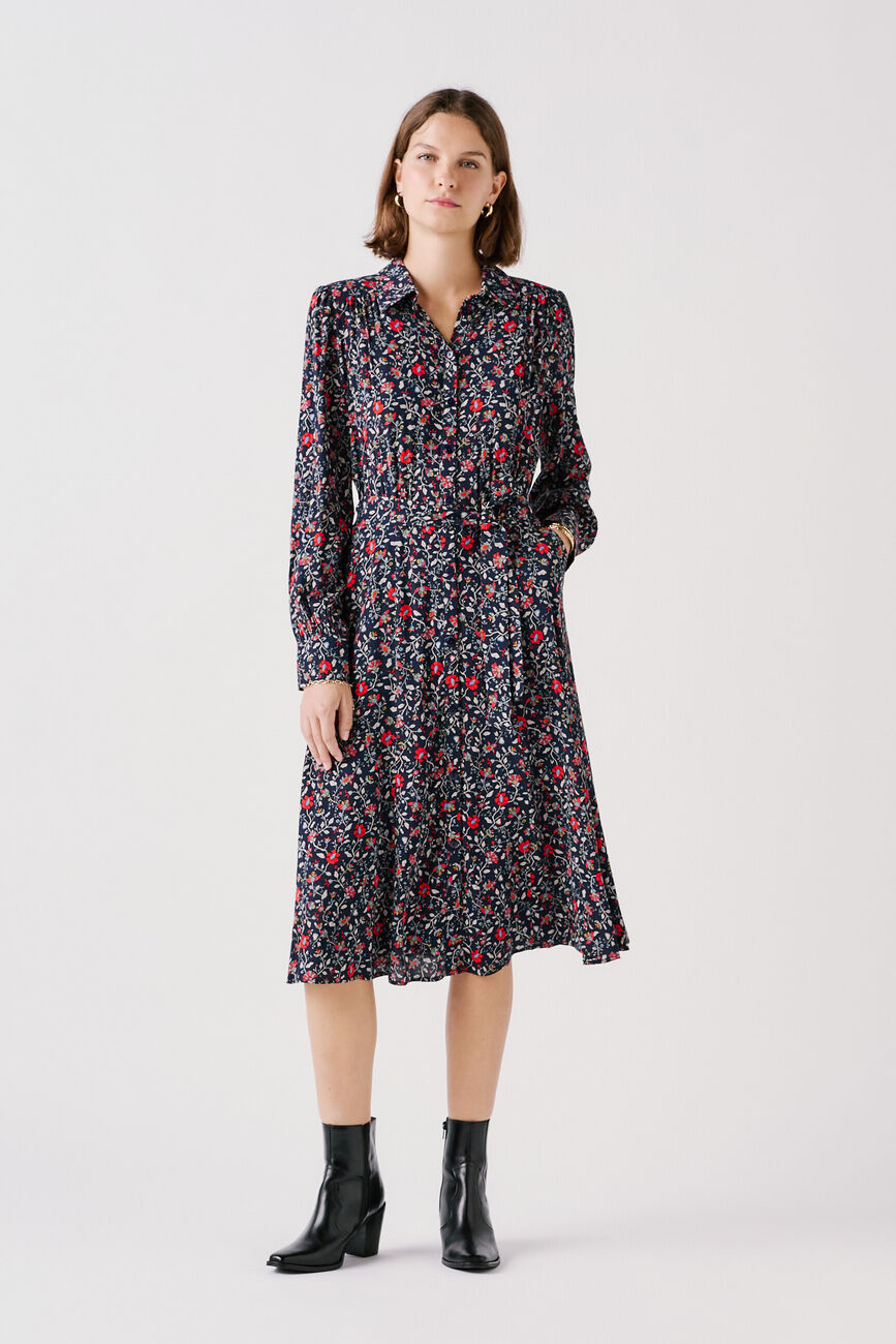 Robe Rdanya bleu marine femme