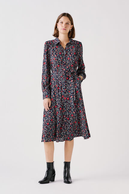 Jurk Rdanya marineblauw vrouw