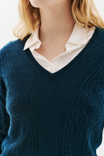 mlise trui marineblauw vrouw