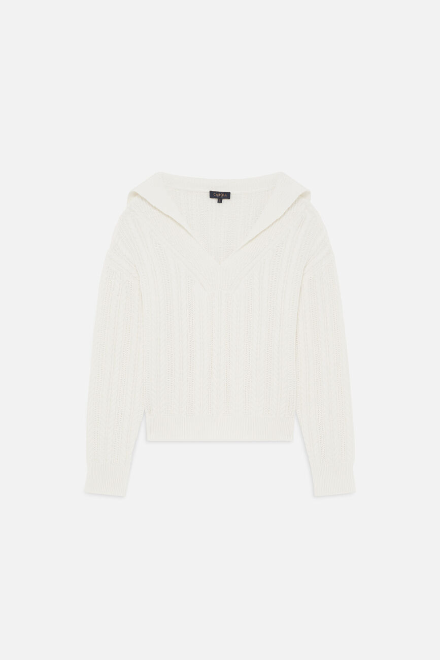 Pull Mnathan blanc femme