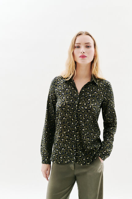 Chemise Jessica6 vert kaki femme