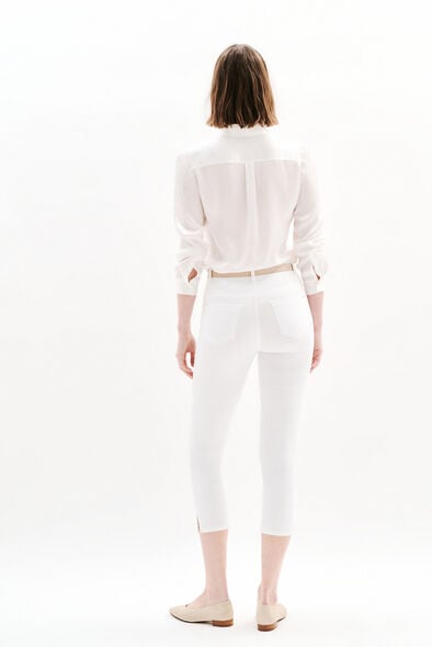 pantacourt mason blanc femme pantacourt mason blanc femme