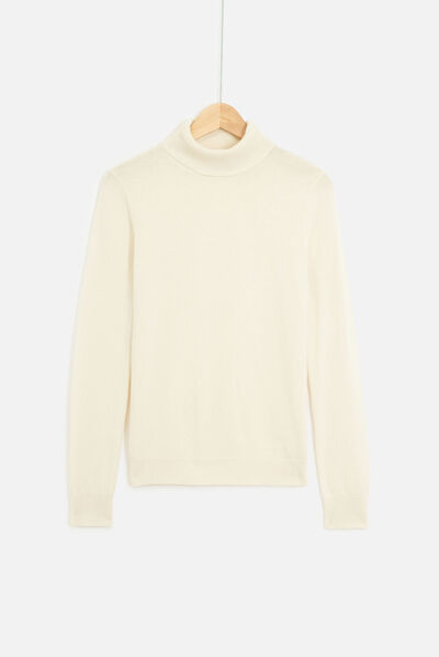 pull bob ivoire femme