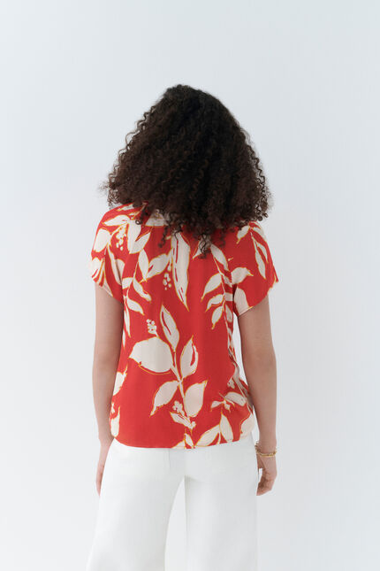Blouse ciman2 orange femme