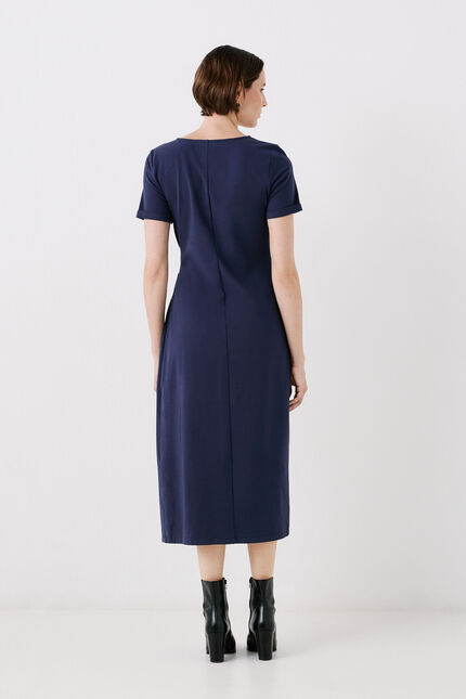 raika jurk marineblauw vrouw
