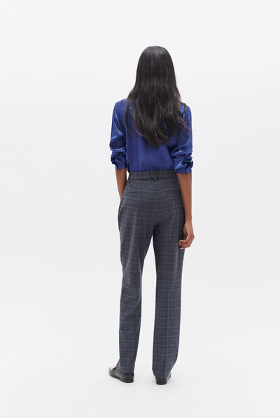 chemise jeanne b en soie bleu electrique femme
