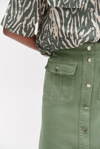 jupe asma vert kaki femme