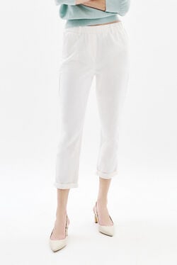 Pantalon pnoor blanc femme