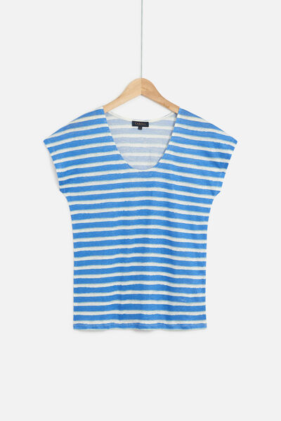 t-shirt murina bleu electrique femme
